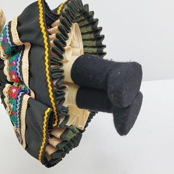 Czech Traditional Vintage 1950s Girl Doll Ornate Headdress Outfit Czechoslovakia - Picture 15 of 16